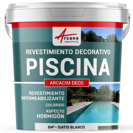 Revestimiento decorativo de acabado para piscinas ARCACIM Deco Isatis Blanco 8 m²
