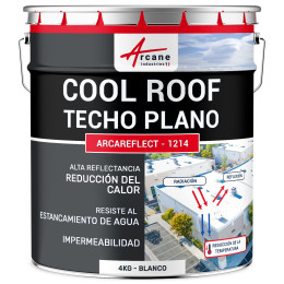 Pintura para tejado plano, resistente al estancamiento de agua - ARCAREFLECT - 1214