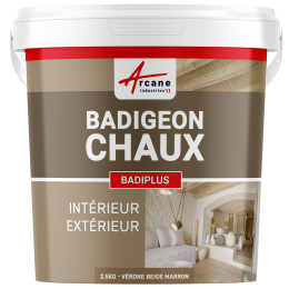 Badigeon Chaux Beige Mur Intérieur et Facade Extérieure - BADIPLUS