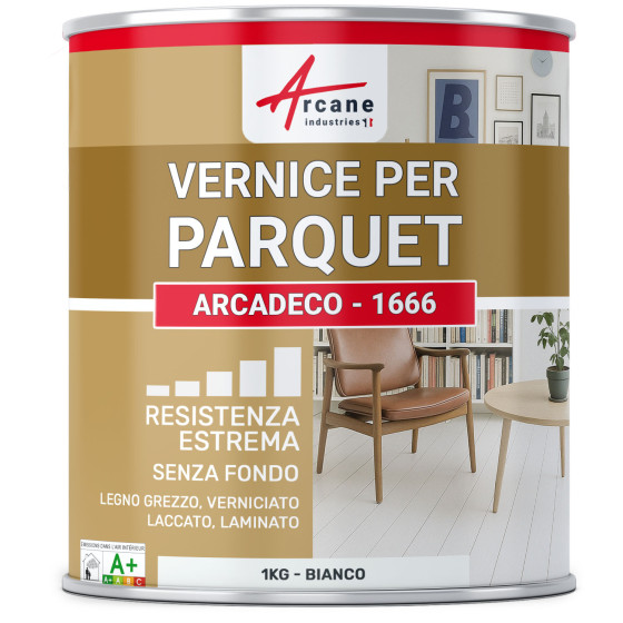Vernice per parquet : ARCADECO - 1666 Bianco - 1 kg