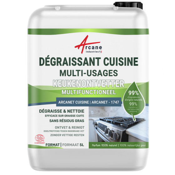 Natuurlijke ontvetter keuken :  ARCANET 1747 - ECOCERT gecertificeerd - 5 L
