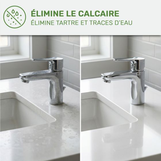 Nettoyant Salle de Bain Anti-Calcaire Naturel : ARCANET Sanitaire - Certifié Ecocert