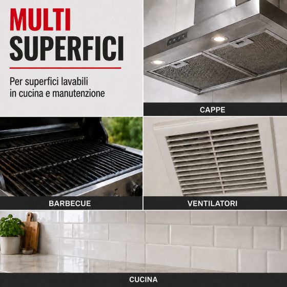 Sgrassatore per cucina professionale: per grassi e fuliggine