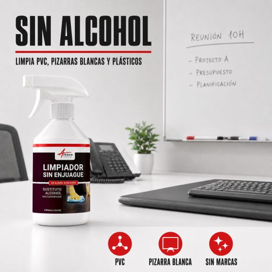 Limpiador pizarra velleda plastico blanco pvc - LIMPIADOR SIN ALCOHOL