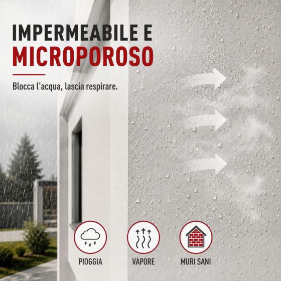 Pittura acrilica per esterni: per facciate esterne e stucco - ARCAFAÇADE RENOV