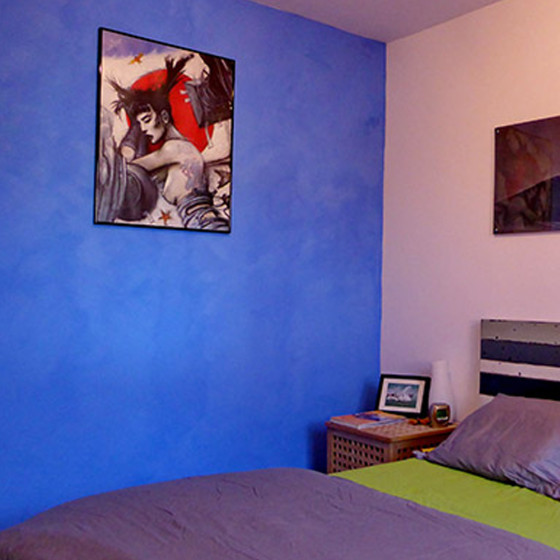 Pittura a Calce Naturale per Interni - MINERALIS 15 m² (2.5 kg in 1 strato) Blu Azzurro