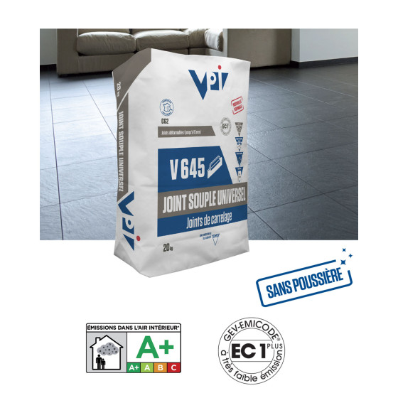 Joint de carrelage hydrofuge souple pour terrasse piscine sol chauffant