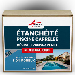 Kit d'étanchéité pour piscine carrelée : Primaire  : KIT ARCACLEAR PISCINE-kit-5m2-Transparent-Couleur / Aspect