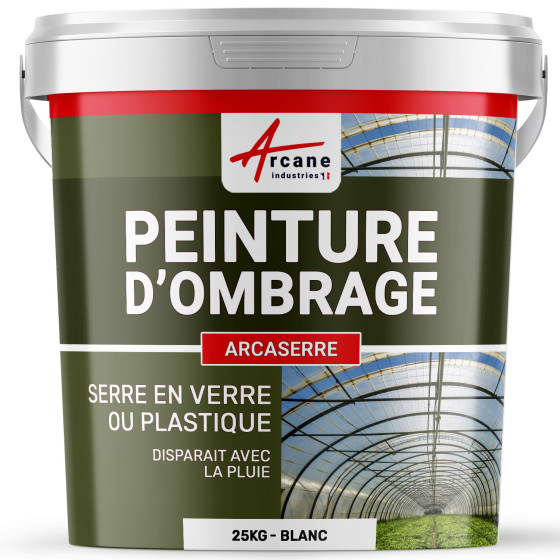 Peinture d'ombrage pour serre agricole ou industrielle - ARCASERRE Couleur / Aspect 25 kg blanc