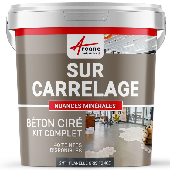 1-Main-KIT BETON CIRE SUR CARRELAGE-kit2m2-Flanelle-Gris-fonce-Aspect / Couleur