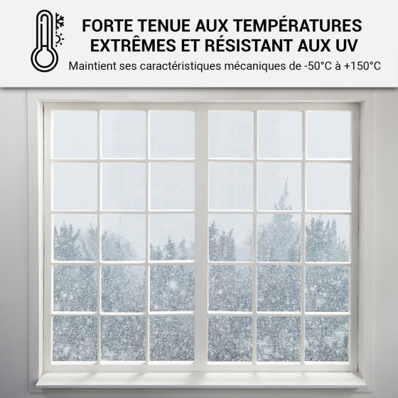 Mastic Silicone pour fenêtres et menuiseries : ARCAMASTIC BATIMENT