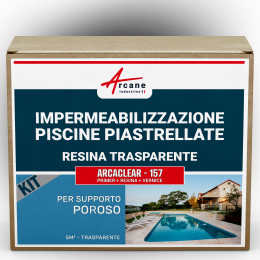 Kit di Tenuta per Piscine Piastrellate 5 m², supporto poroso Trasparente