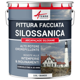 Pittura Esterna Silossanica - ARCAFAÇADE SILOXANE 2.5 L (+ o - 15 m² in 1 strato) Bianco