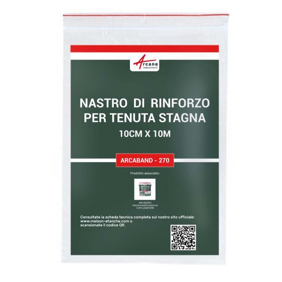 Nastro di rinforzo per impermeabilizzazione in poliestere: ARCABAND - 270 10 cm x 10m