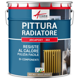 Vernice per radiatore / riscaldamento: ARCAPOXY - 302 1 kg  RAL 1019 - Beige Grigiastro