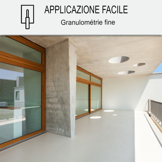 KIT CEMENTO CERATO ESTERNO  10 m²  Visone Grigio Beige