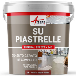 KIT DI BETON CERATO PER PIASTRELLE 2 m²  Mirtillo Rosso - Rosso