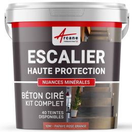 B‚ton Cir‚ Escalier - Kit Complet-kit10m2-papaye-Aspect / Couleur