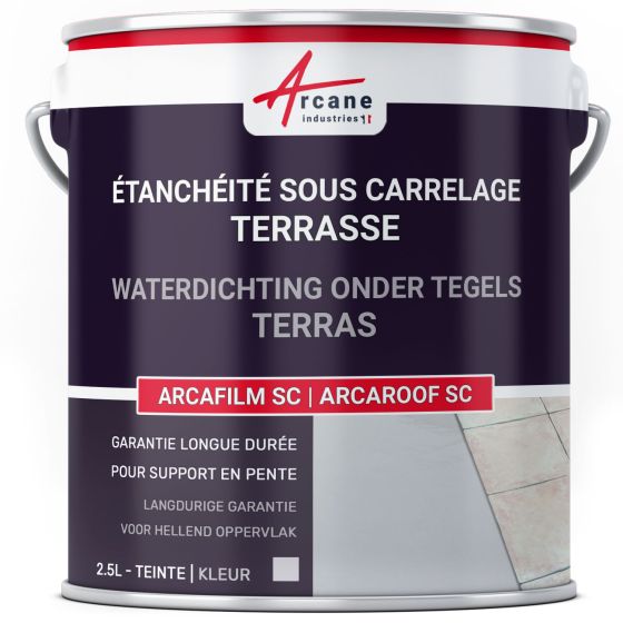 Waterdichte hars onder tegels voor balkon en hellend terras: ARCAROOF SC